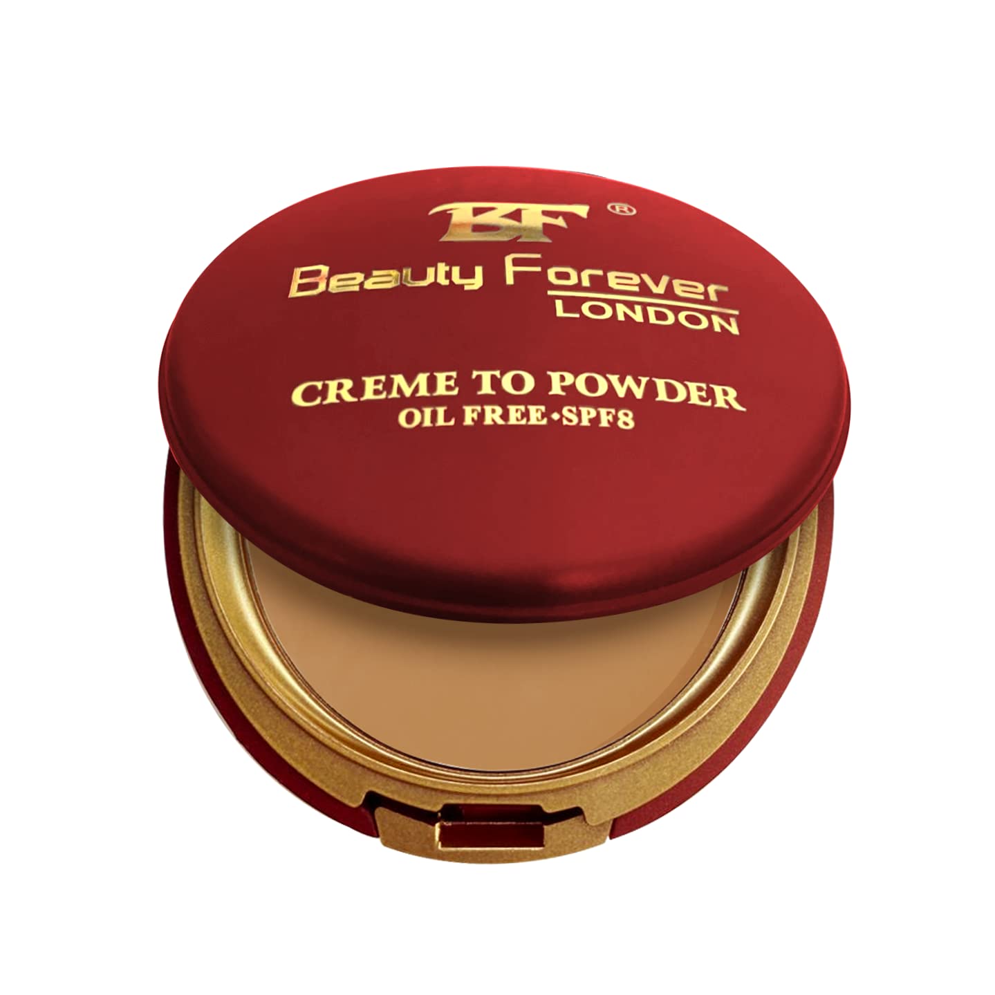 Beauty Forever Creme to Powder Foundation, Lightweight Formula Oil Free, Matte Finish Face Foundation, Suitable For All Skin Types, Cool Natural Looks, Available in 16 Shades (Tropicana (CTP107))