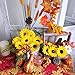 Supla 30 Pcs Fake Sunflower Artificial Small Sunflower Heads in Yellow - 3.5