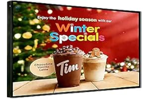 P4 Outdoor LED Sign 65" x 34" Programmable Scrolling Message Board, IP65 Waterproof Full Color Digital Signage Display with W