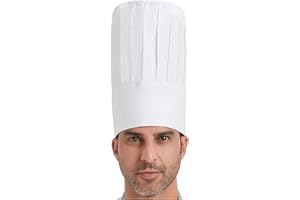 Hyzrz Chef Tall Hat Adjustable Elastic Kitchen Grill BBQ Cooking Chef Cap for Men and Women