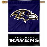 Baltimore Ravens Two Sided House Flag