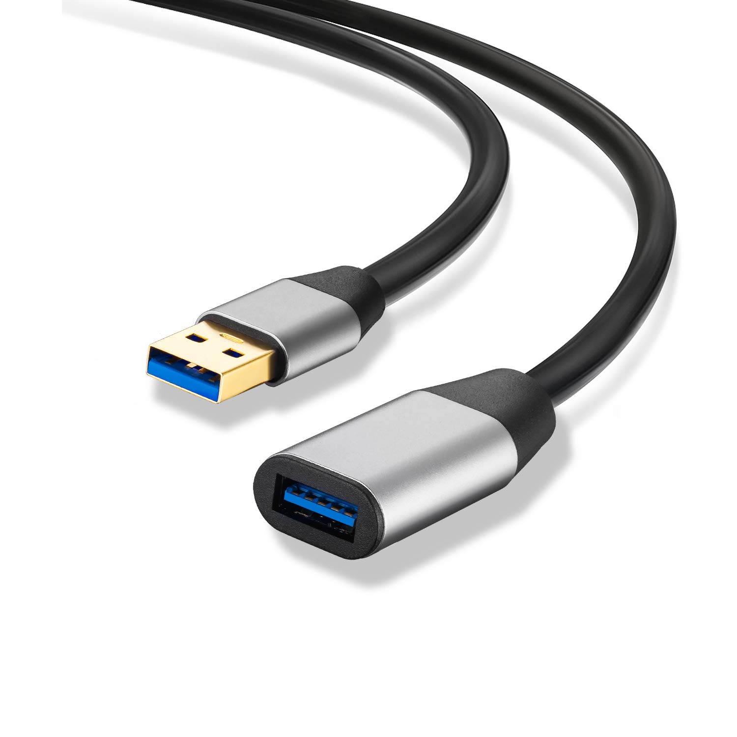 通用 USB Extension Cable 5m,Youii USB 3.0 Male A to USB3.0 Female A Extension Data Sync Cord Cable Adapter Connector. (5m)