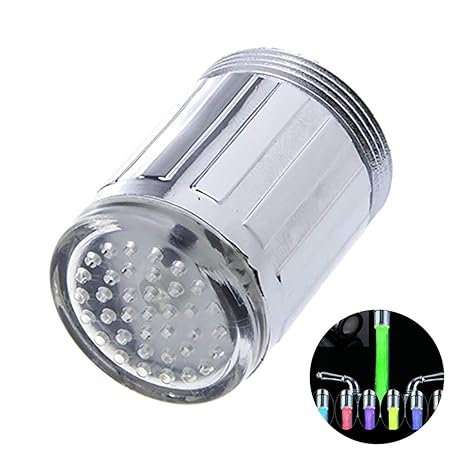 Hilai Glow LED-Beleuchtung für Wasserhahn, Farbwechsel, 7 Farben