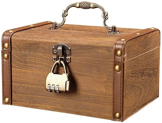 JIEJIE Caja de Ahorros Creativa Hucha con Un trabó el Dinero no Puede