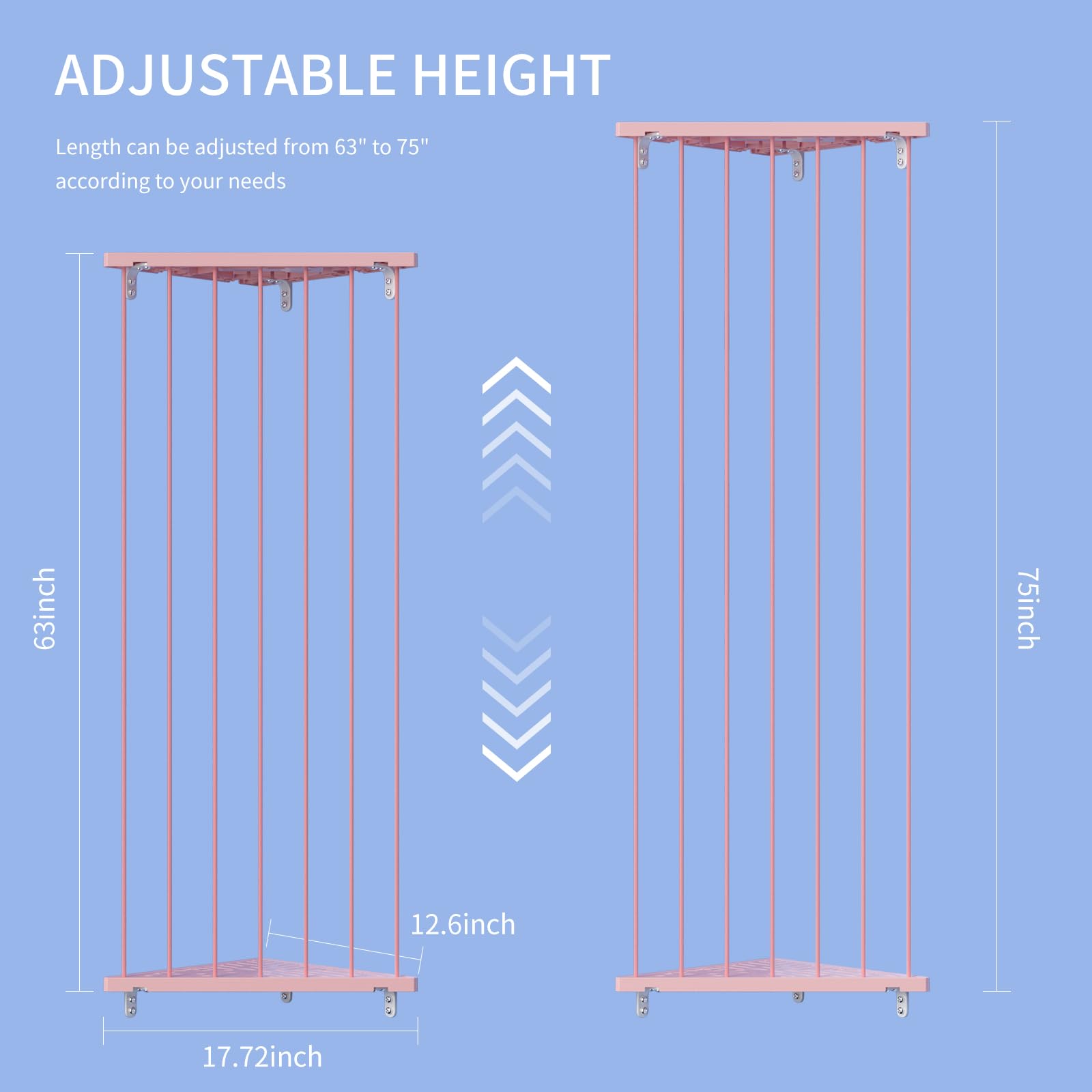 GGUO Corner Stuffed Animal Storage Net - Stuffed Animals Holder with Lights - Plush Toy Organizer Hanging Stuffed Animal Hammock with Adjustable Length for Kids Room Playroom Bedroom Nursery Decor