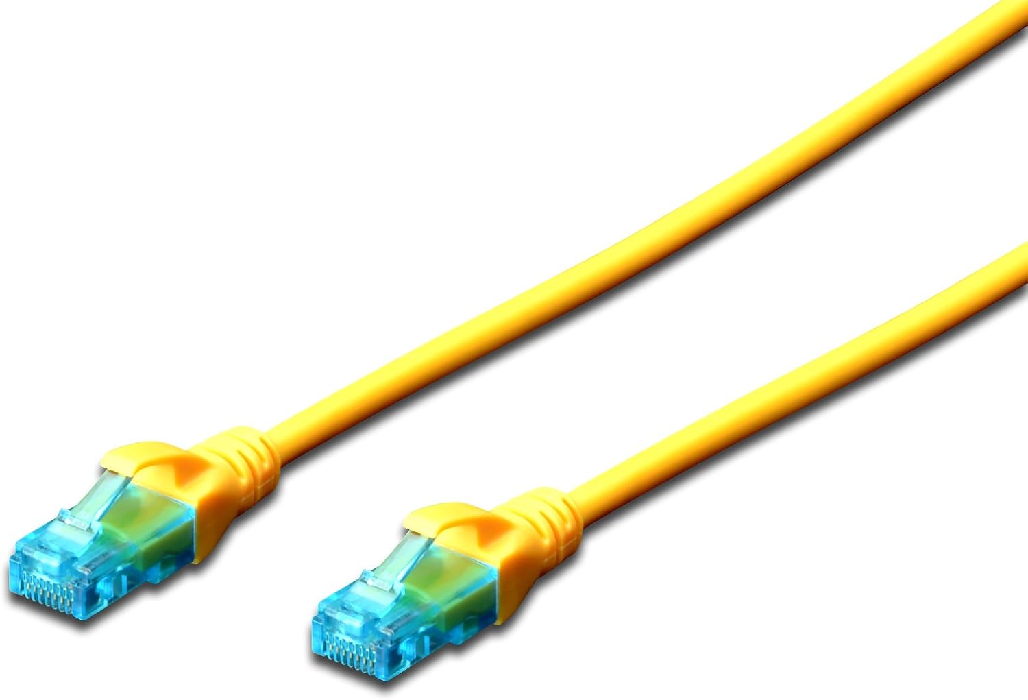 Digitus CAT 5e U-UTP patch cord, PVC AWG 26/7, length 2 m, color yellow