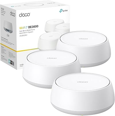 TP-Link Deco BE25 3-Pack Mesh WiFi 7 BE3600Mbps 2x 2.5G Ports MLO