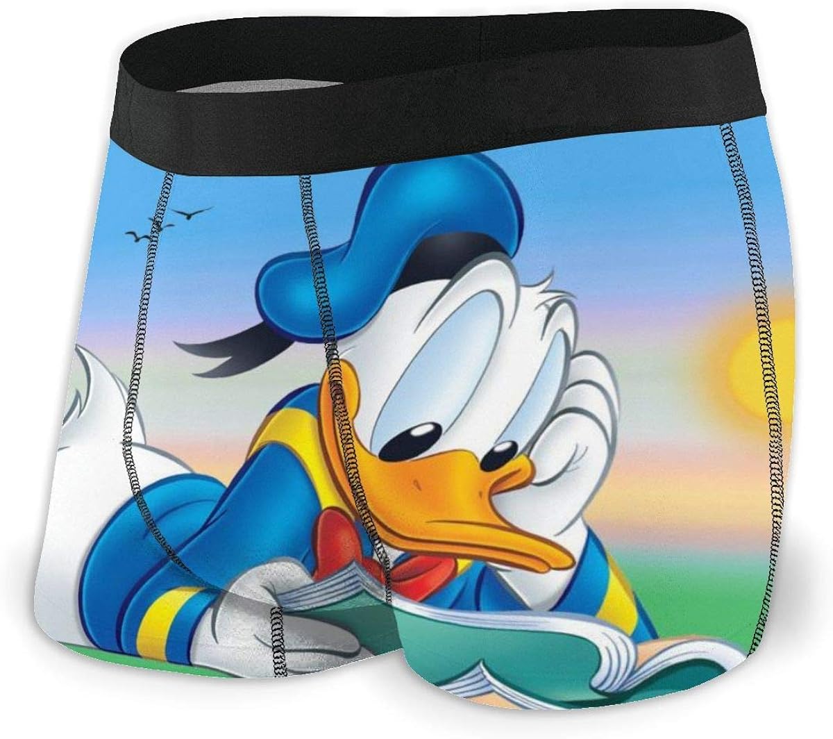 YBRB Men's Donald Duck Ultra Soft Underwear Breathable Boxer Briefs