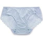 FEELITS 100% Mulberry Silk Underwear, Women's Silk Lace Hipster, Ultra Breathable Sexy Bikini Panties for Women