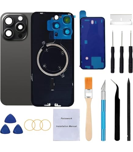 Amazon.com: Perzework Rear Back Glass Replacement for iPhone 15