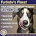 Furbaby's Finest 100% Pure Wild Alaskan Salmon Fish Oil for Dogs, Cats & Horses, All Natural Omega 3 Fatty Acids Liquid Pet Supplement - Supports Skin, Heart and Joint Health, 16 oz