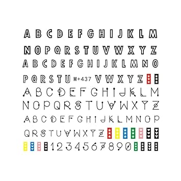 Amazon 手描き風アルファベットシール M 437 英字 英語 数字 記号 Amazon 手描き風アルファベットシール M 437 英字 英語 数字 記号