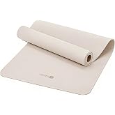 Keep 72" x 24" TPE Yoga Mat Non Slip, 1/4 Inch (6mm) Exercise Mat for Home Workout, Gym, Yoga, Pilates &amp; Stretching with Carrying Strap, Oat White