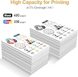 LeciRoba 301XL Ink Cartridges Combo Pack for HP Deskjet Envy Officejet 2 Pack view 3