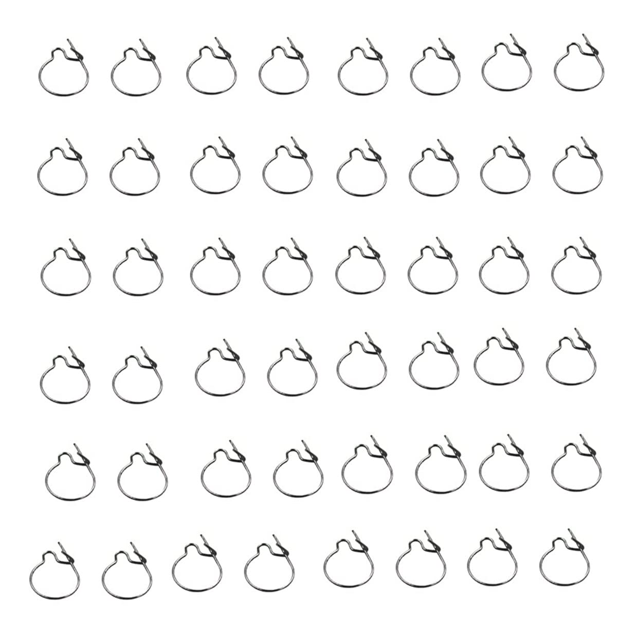 130 Pcs Fishing Maggots Clips Stainless Steel Bait Hook Fishing Tackle Tool Bait Hook Ring for Carp Tackle