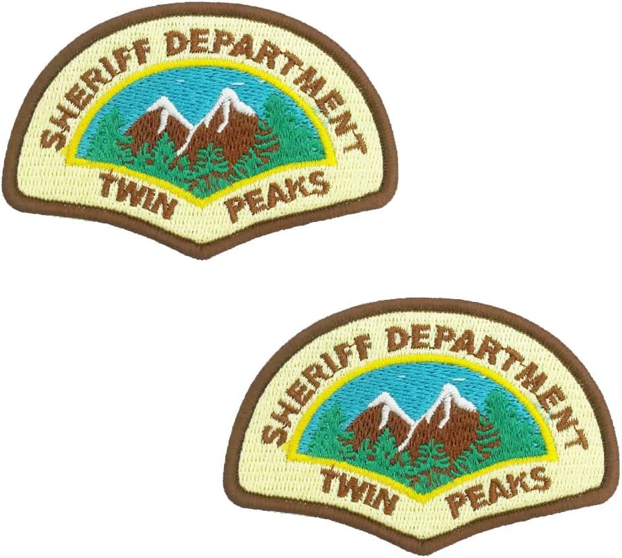 Mixed Media - Halloween Costumes Peaks Sheriff's Department Embroidered Iron On Patches