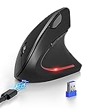 TECKNET Ergonomic Mouse, Rechargeable Bluetooth