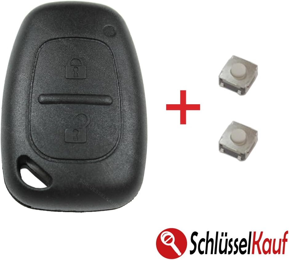 Renault Master/Trafic Car Key Fob Casing for Opel Movano/Vivaro with 2x Micro Buttons