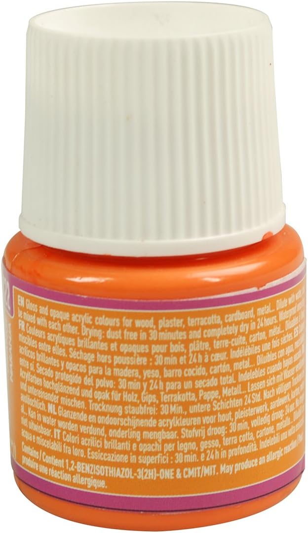 Pebeo Deco Bright Paint, Orange, 45 ml, 45 ml (Pack of 1) - Image 3