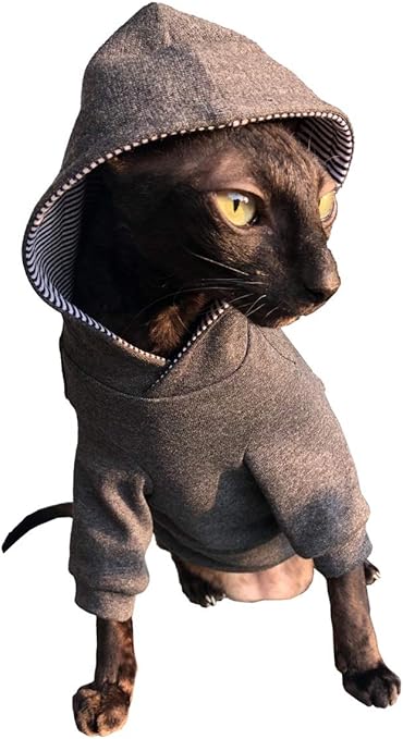 Sphynx Kotomodacatwear Sweat A Capuche Pour Chat Nu Et Sans Poils Gris Fonce Taille M Amazon Fr Animalerie Sphynx Kotomodacatwear Sweat A Capuche Pour Chat Nu Et Sans Poils Gris Fonce Taille M Amazon Fr Animalerie