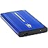 HDE USB 2.0 Aluminum External Hard Drive Enclosure Case Supports 2.5-inch IDE/PATA Drives Up To 500GB (Blue)