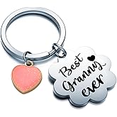 WSAORM Grammy Birthday Gift For Grandma Keychain Nonna Christmas Jewelry Grandmother Keychain