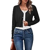 Newshows Womens 2026 Summer Cropped Cardigan Fashion Knit Bolero Shrug Long Sleeve V Neck Business Casual Sweater