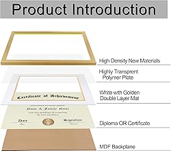 ELSKER&HOME 8.5 x 11 Certificate Frame - Classic
