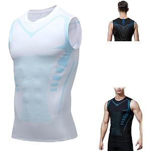Compression Shirt Men Slimming Body Shaper Vest Crewneck Workout Shirts Tummy Control Slim Fit Undershirt