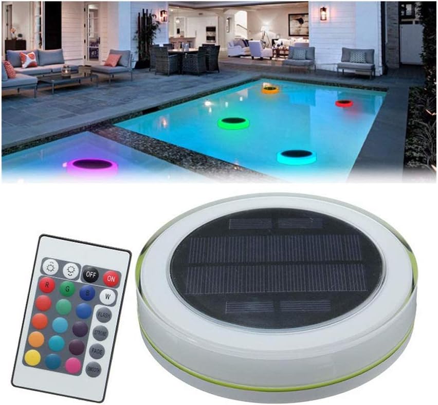 Waterproof Solar Swimming Pool Lights with Remote Control, Floating Solar LED Flashing Light for Waterproof Solar Swimming Pool Lights with Remote Control, Floating Solar LED Flashing Light for