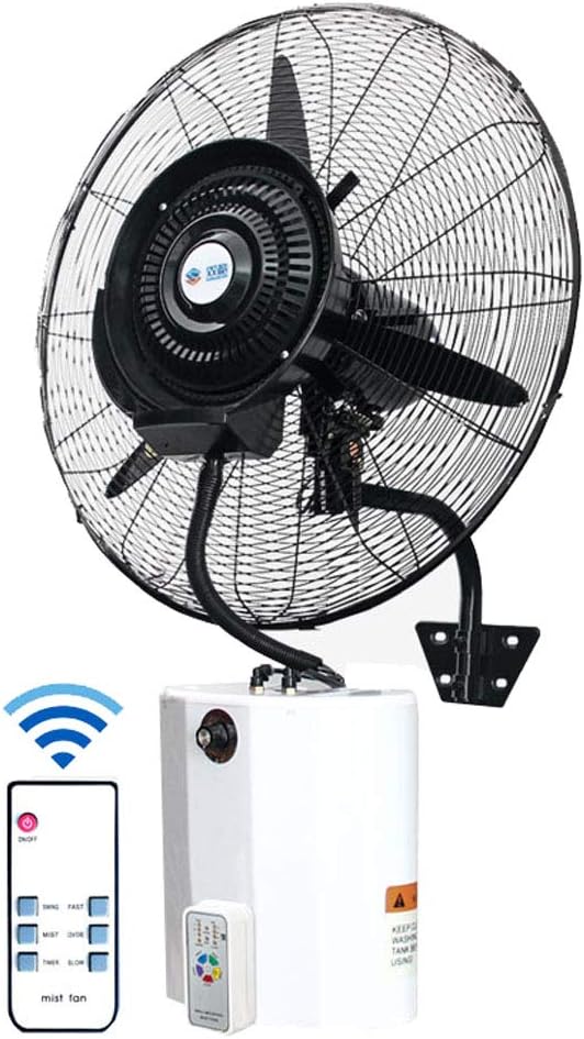 WallMounted Pedestal Fans Oscillating Misting Fan with 15 L Water Tank