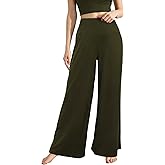 CHICASIMR Wide Leg Womens Pants High Waist Loose Flowy Comfy Lounge Stretch Soft Women Pants Casual Pants
