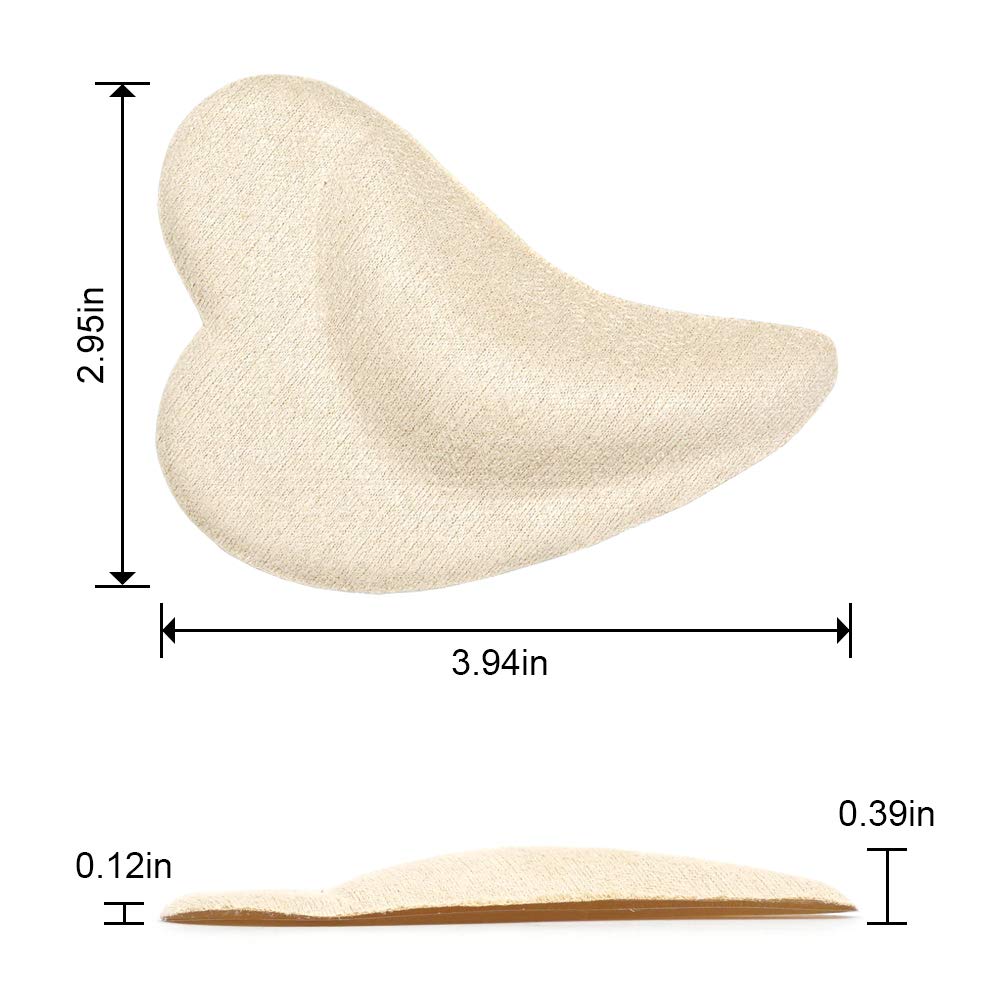 Skyfoot\'s Arch Support Shoe Inserts Plantar Fasciitis, Soft Gel Insoles for Flat Feet, Relieve Pressure from Pain for Men and Women 2 Pairs (Beige)