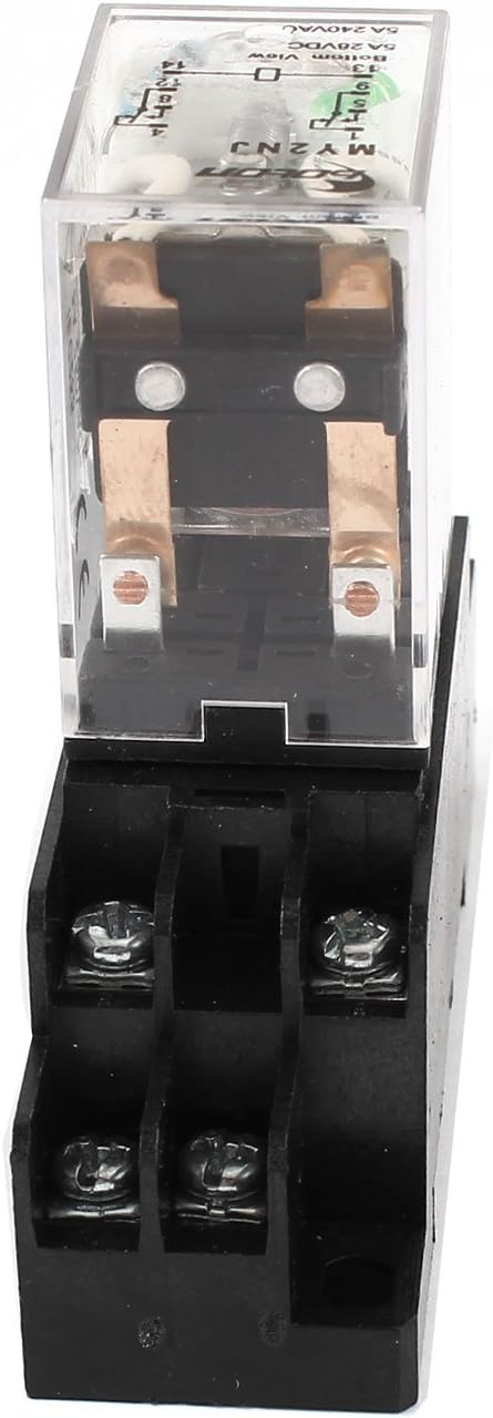 Sourcingmap MY2NJ 24V DC Coil Voltage General Purpose Power Relay 8Pin w Socket - Image 3