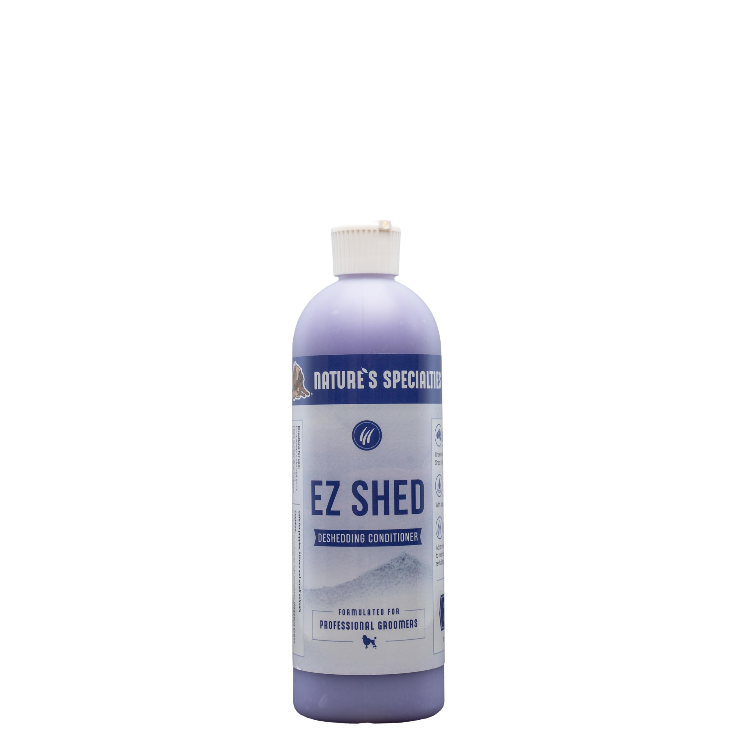 Nature's Specialties EZ Shed Dog Conditioner - Deshedding Conditioner for Dogs - Reduces Future Shedding - Moisturises Skin & Coat - Rejuvenates the Coat - Delightful Fragrance, 473ml