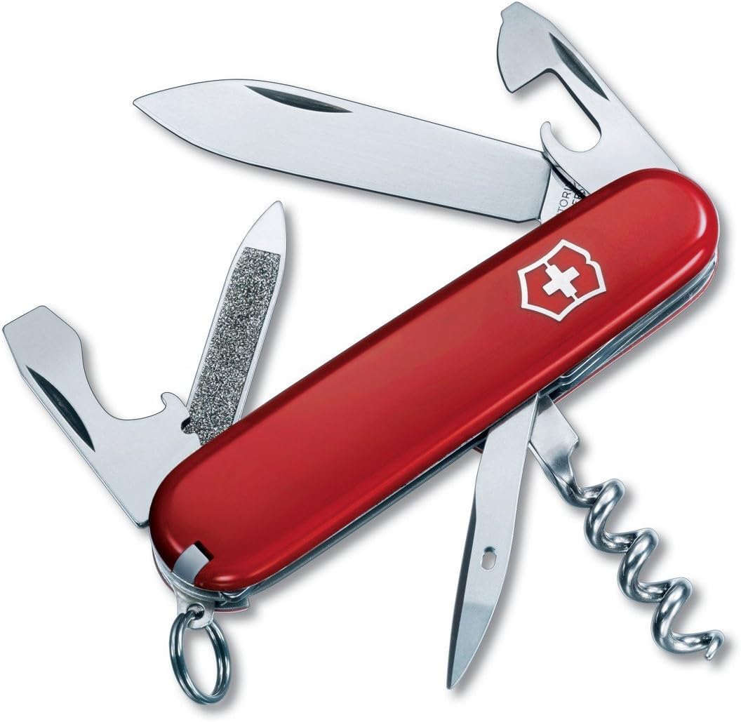 Victorinox Swiss Army Sportsman Pocket Knife (Red) Amazon.ca Sports