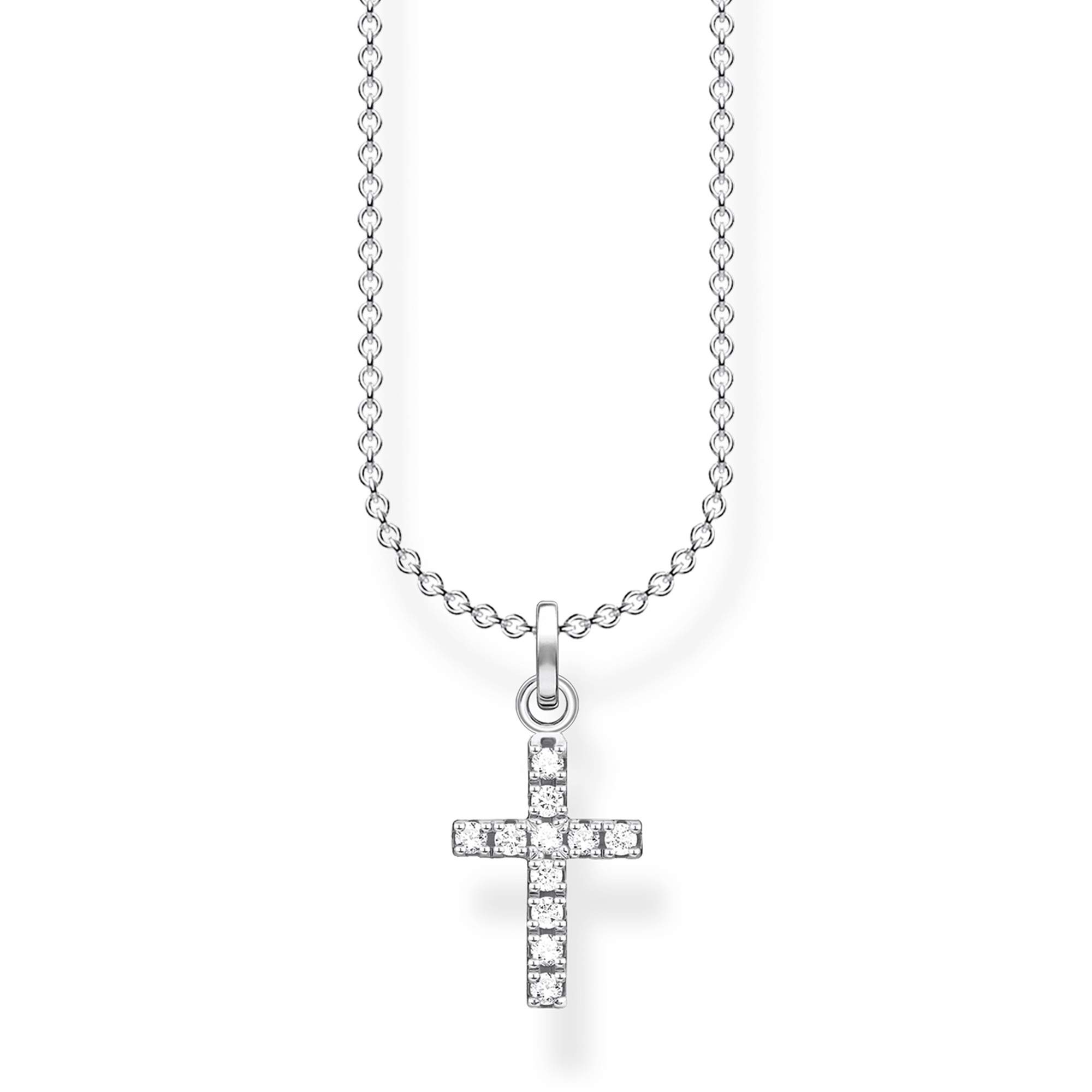 Thomas Sabo Necklace cross pavé 925 Sterling Silver