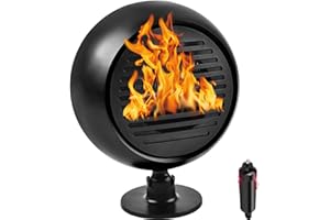 MICLSRS 12V 200W Dashboard Heater for Car, Fast Heating, Protable Car Heater Defroster That Plugs Into Cigarette Lighter for All Kinds of 12V Vehicle