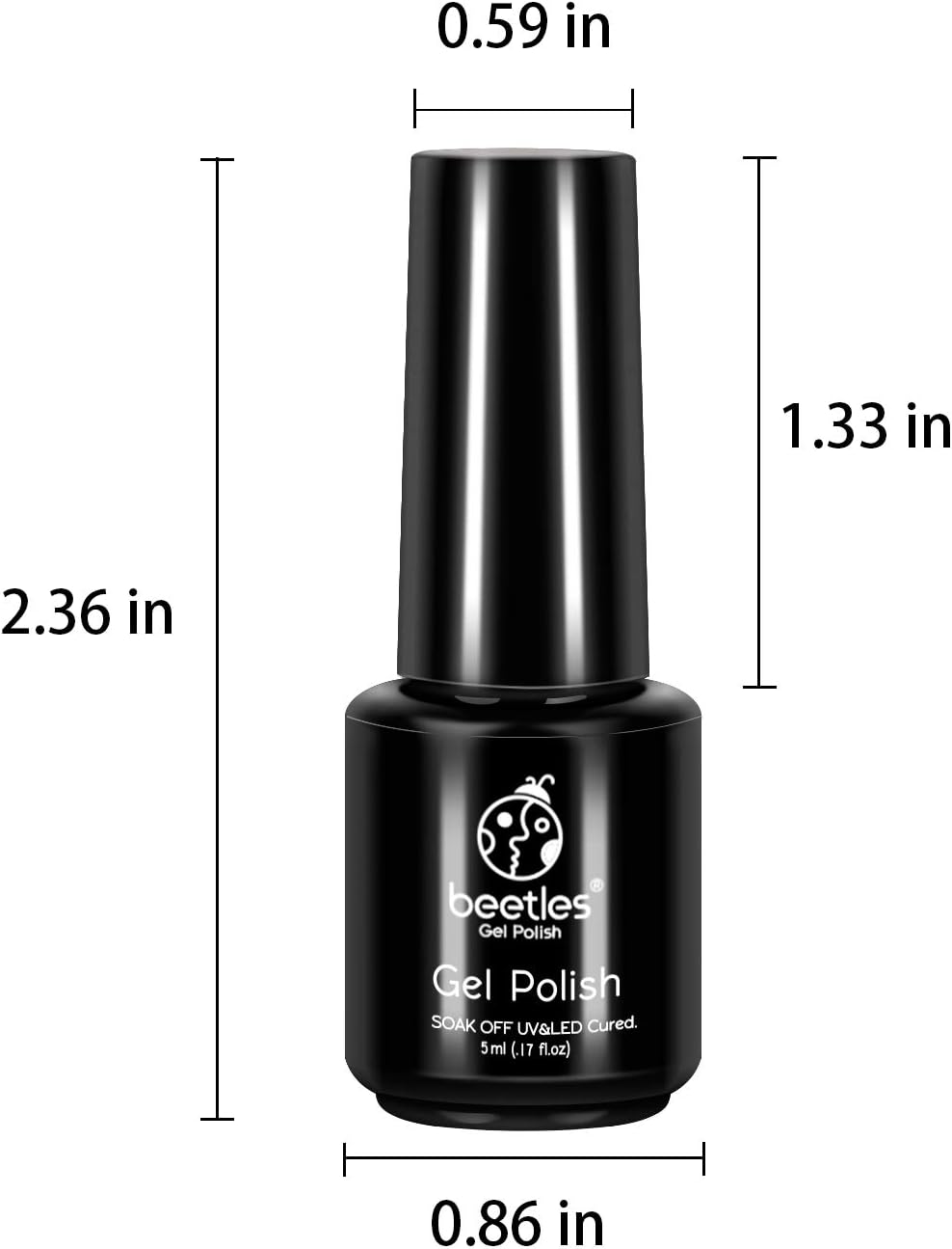 Beetles Pack of 23 Rainbow Summer Gel Nail Polish Kit, Soak Off LED Lamp Gel Nail Polish Set Glitter Nude Gel Polish Starter Kit with Glossy & Matte Top Gel Base Coat Kaleidoscope Collection Nail Art : Beauty