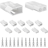 JRready ST6415 Standard.093 Pin and Socket Connectors 2 Circuits (6 Matched Sets), 14-20 AWG, Compatible with Molex Standard.