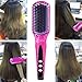 ACEVIVI 2 in 1 Ionic Hair Straightening Brush, Ceramic Heating Straightening Irons Brush with MCH heating technology and Auto Temperature Lock, Anti-scald Patented Design Pink