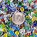 Swpeet 1 Pound Multicolor Lampwork Glass Small Tumbled Chips Stone Gemstone Chips Crushed Pieces Irregular Shaped Stones Crystal Chips Stone Perfect for Jewelry Making Home Decoration