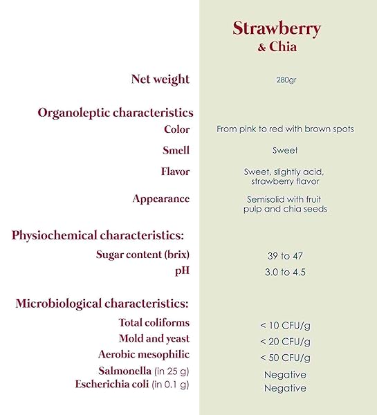 ANDY ANAND ORGANIC STRAWBERRY CHIA JAM 96% FRUIT, SWEETENED WITH AGAVE, ONLY 4 INGREDIENTS, LOW CALORIE, ALL NATURAL, NUTRITIVE AND ENERGETIC FOOD, VEGAN, GLUTEN FREE, GMO-FREE (9.6 OZ)