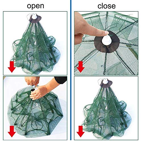 Xingdong Epuisette De PÊche Pliable TÉlÉscopique Filet Tria Type De Parapluie Pliant Automatique Portable Pêche De La…