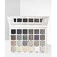 Polet Smokey Eyeshadow Palette 24 Matte Glittery Shades Eyeshadow Palette, Long-lasting Bright waterproof colorsSmoky Eye Shadow for Girls and Women (Set 1, Black Grey Silver) 5.2911 Ounce