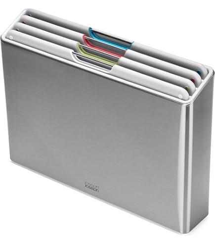 Joseph Joseph 60196 Folio Hakken Bord 4-Stuk Set, Regelmatige, Wit