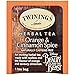 Twinings Orange and Cinnamon Spice Herbal Tea with Disney's Beauty and the Beast Graphics, 20 Count Tea Bags - Pack of 2
