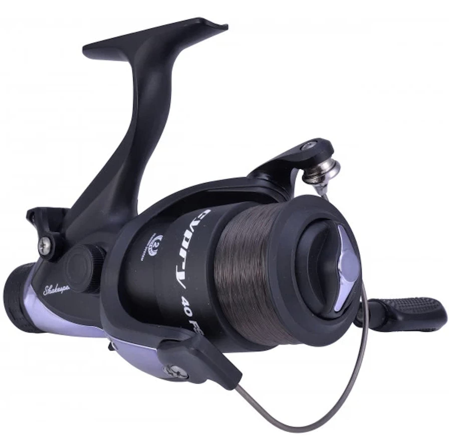 Shakespeare Fishing Reel Cypry FS 4000 FS Baitrunner Carp Fishing Feeder, Black