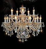 Generic Island Lights Crystals Chandelier 15 Lights Ceiling Fixtures Color Cognac ()