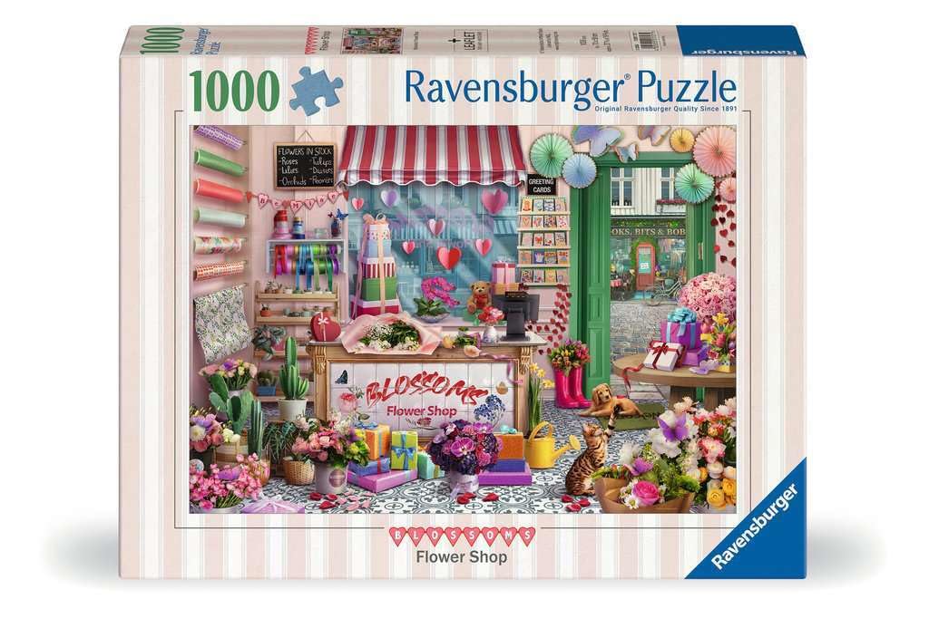 Ravensburger Blossoms Flower Shop 1000 Piece Puzzle for Adults